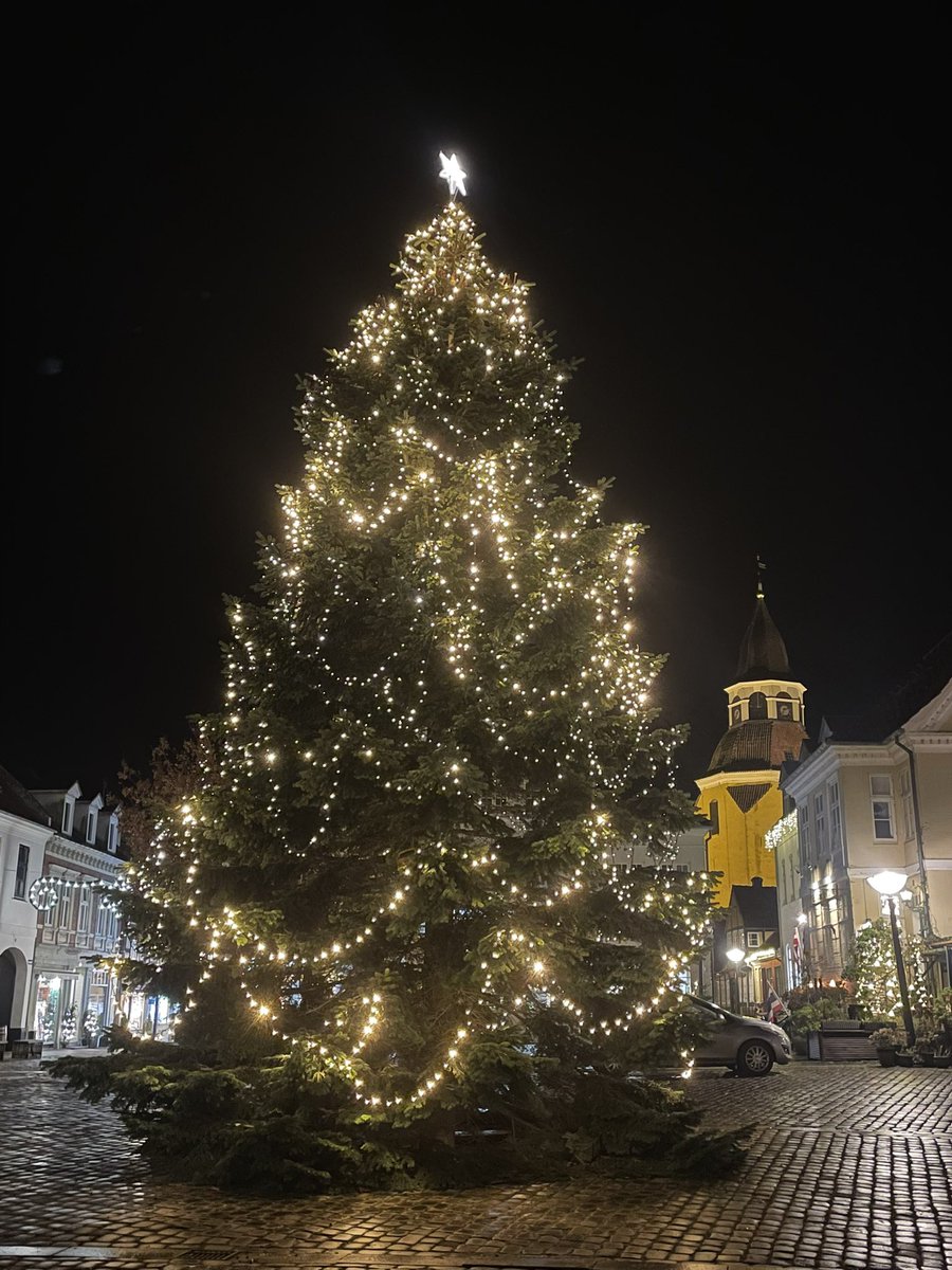 WoodfordinDK's tweet photo. December is a magical time to be in Denmark. This is the Christmas tree in the town square in Faaborg, Denmark.
#Christmas #Denmark #visitfaaborg #visitfyn https://t.co/weUqlmjODT