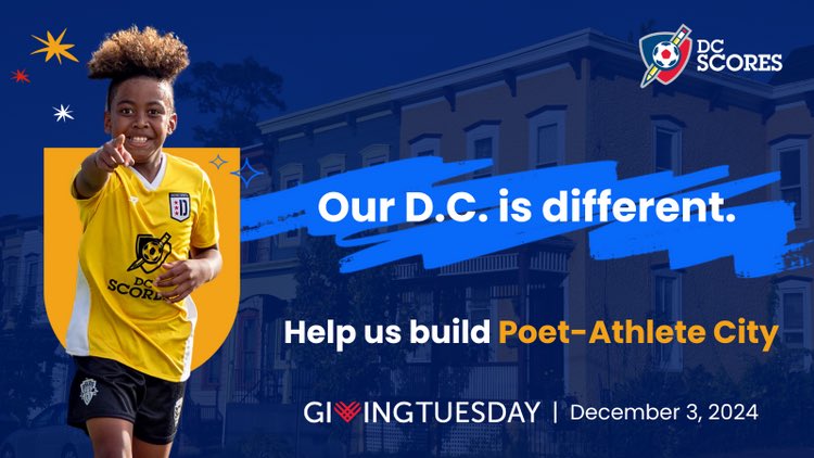 DCSpurs's tweet photo. It’s Giving Tuesday! Join us in supporting our community partner, @DCSCORES! Donate at: https://t.co/O4OJe0DM0h. https://t.co/8XqlYrh5jU