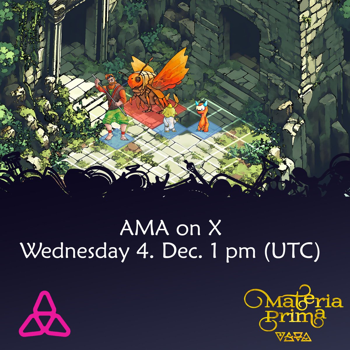 MateriaPrimaRPG's tweet photo. 📢AMA - Wednesday - 1pm UTC 📢

Join us for our AMA hosted by @taikoxyz and moderated by @ggwpneb on X

🪂Giveaways for the best questions. https://t.co/hySayOoQjl