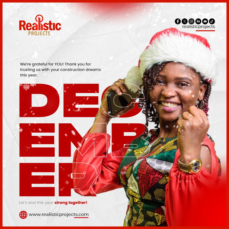 Realisticproj's tweet image. December is here! 🎉
We’re so grateful for your trust in Realistic Projects this year. Let’s finish strong together!

🌐 realisticprojects.com | 💬 @realisticprojects
#Gratitude #BuildingDreams #RealisticProjects #newmonth #newmonthnewgoals #newmonthgoals