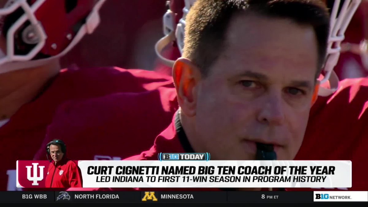 Big Ten Network (@bigtennetwork) on Twitter photo Curt Cignetti sweeps 2024 <a href="/bigten/">Big Ten Conference</a> Coach of the Year 💯
#B1GToday x #B1GFootball Curt Cignetti sweeps 2024 <a href="/bigten/">Big Ten Conference</a> Coach of the Year 💯
#B1GToday x #B1GFootball