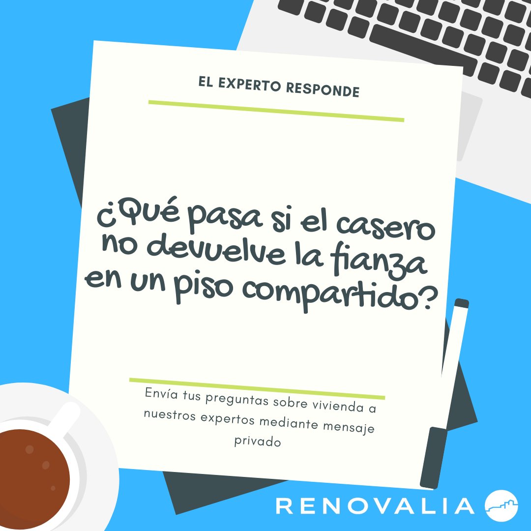 RenovaliaInmo's tweet photo. En caso que el casero no devuelva la fianza y no haya un motivo justificado, los inquilinos podrán reclamarla interponiendo una demanda ante el juzgado que corresponda. #FAQVivienda #PreguntasVivienda #ElExpertoResponde #Vivienda #AlquilerSeguro https://t.co/LG9OC1HRNM