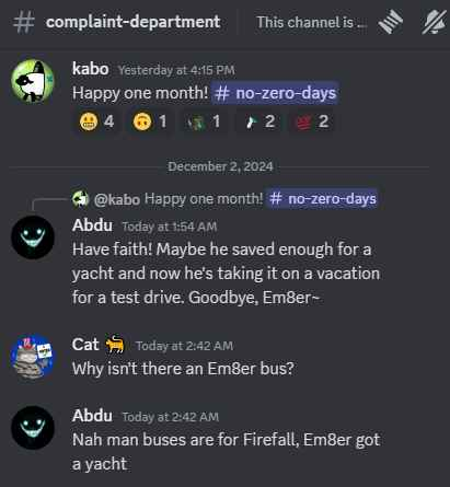 Beatlebug12's tweet photo. @Grummz 1 month of no updates in the channel you're supposed to provide updates in daily? Shouldn't you be making a game for your backers of 8 years rather than whining about fan art on twitter? https://t.co/tnLlepIi8C