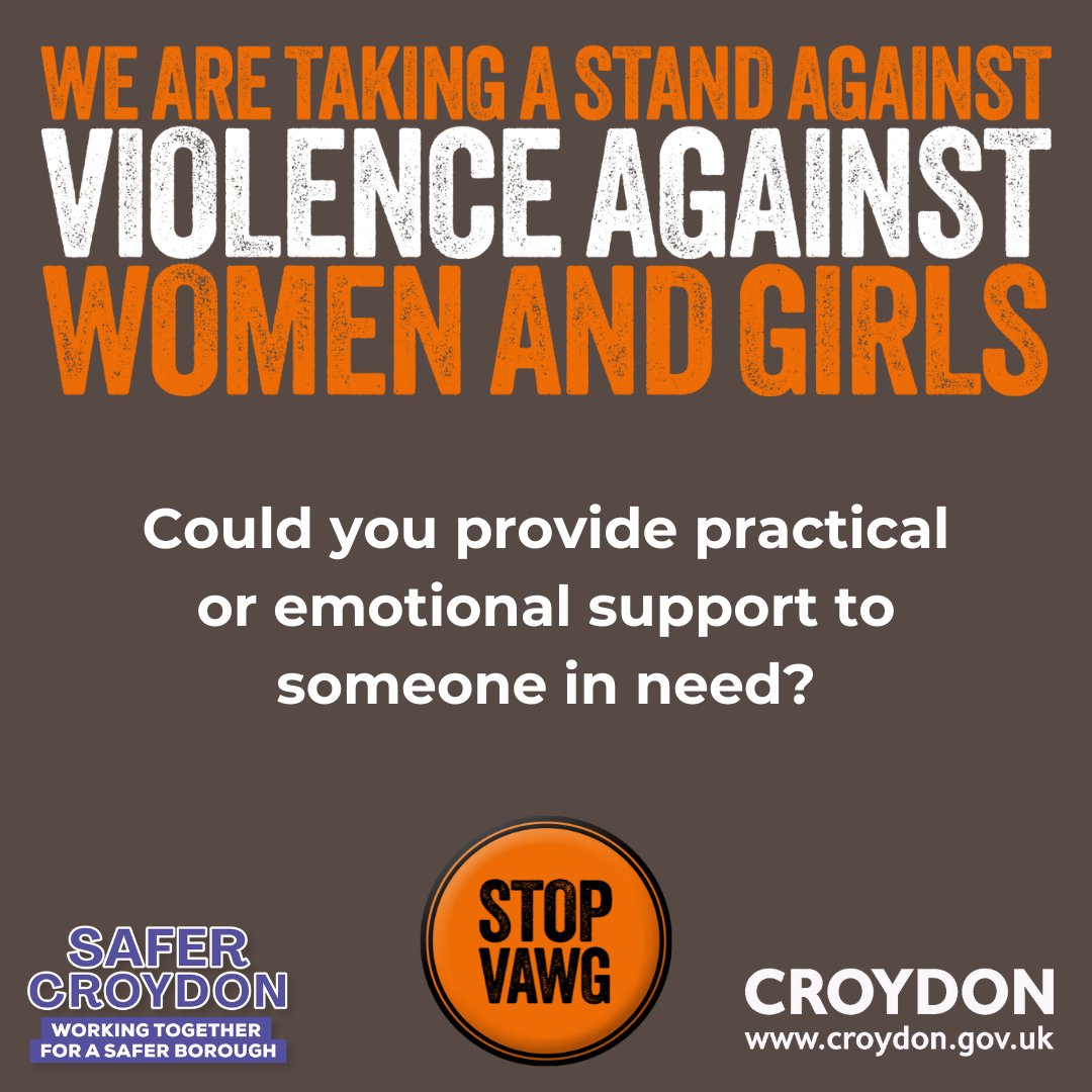 yourcroydon's tweet photo. As part of our work to stop Violence Against Women and Girls (VAWG) during #16Days, we’re working with Family Justice Service, who are looking for volunteers to  provide support. For more info, please contact: emma.osbourne@croydon.gov.uk and  https://t.co/uYnhTOlueQ #NoExcuses https://t.co/o7Zc9hbMnG