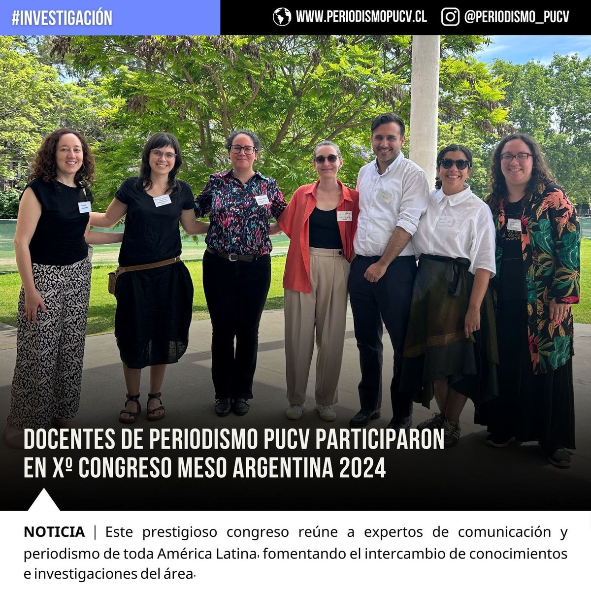 Periodismo PUCV (@pucvperiodismo) on Twitter photo Durante noviembre, las académicas Camila Buzzo y <a href="/danilazcano/">Daniela Lazcano-Peña</a> representaron a la Escuela de Periodismo en el décimo Congreso del Centro de Estudios sobre Medios y Sociedad en Argentina #MESO.
🔗 Revisa sus proyectos y su participación aquí: periodismopucv.cl/noticia/docent… Durante noviembre, las académicas Camila Buzzo y <a href="/danilazcano/">Daniela Lazcano-Peña</a> representaron a la Escuela de Periodismo en el décimo Congreso del Centro de Estudios sobre Medios y Sociedad en Argentina #MESO.
🔗 Revisa sus proyectos y su participación aquí: periodismopucv.cl/noticia/docent…