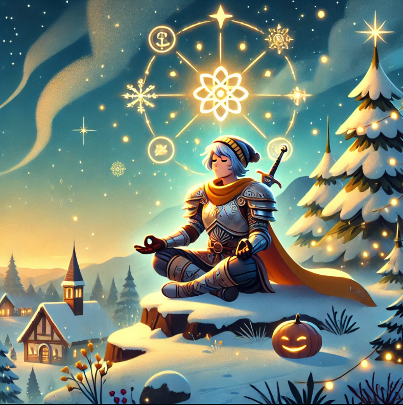 goddessinsweats's tweet image. The season’s chaos is an epic boss battle, but mindfulness is your secret weapon! 🧘‍♀️✨ 

✨ Recharge Your Mental Mana: Start each day with 5 minutes of meditation or deep breaths.
🛡️ Pause Your Campaign: Step away to enjoy peace.
#StressFreeSeason #CalmInTheChaos #WellnessQuest
