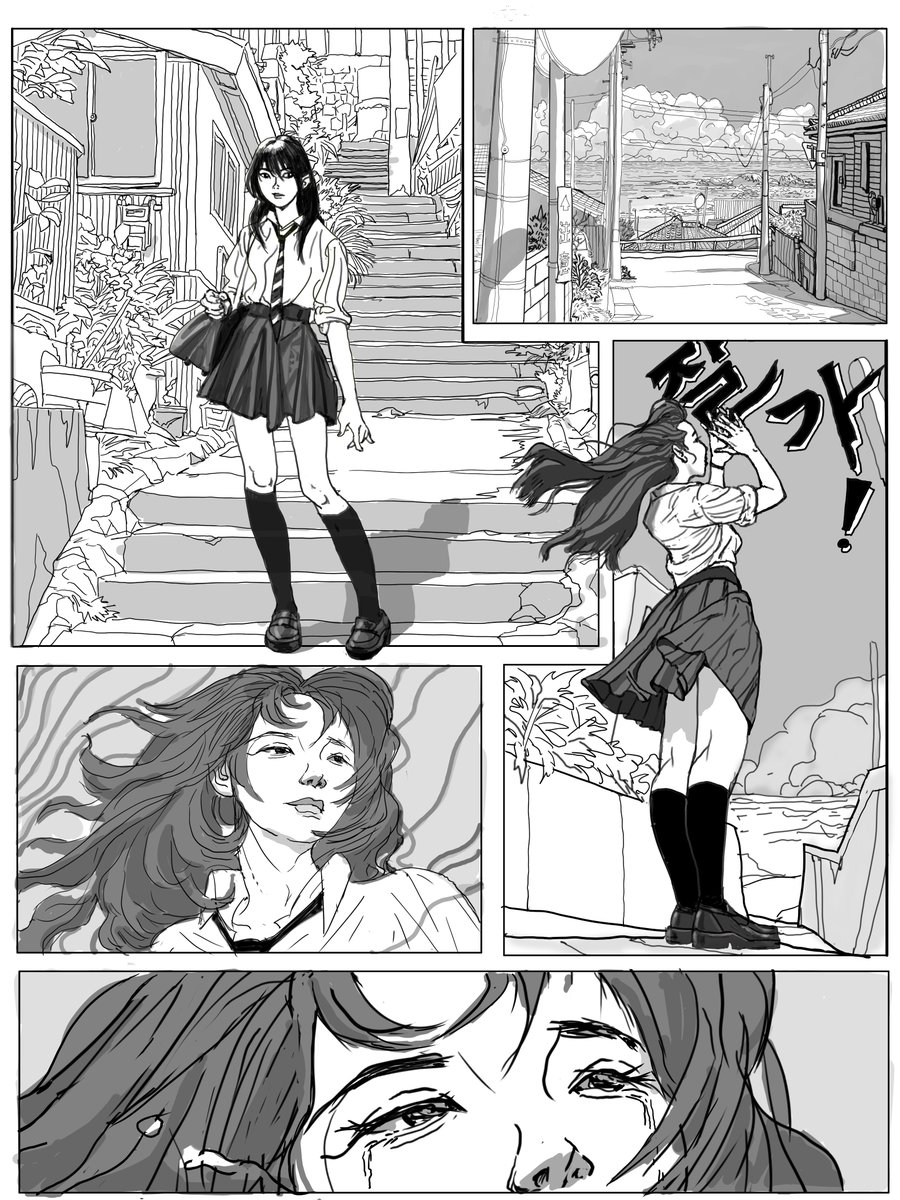My first webtoon #webtoon #manga #schoolgirl #만화 #웹툰