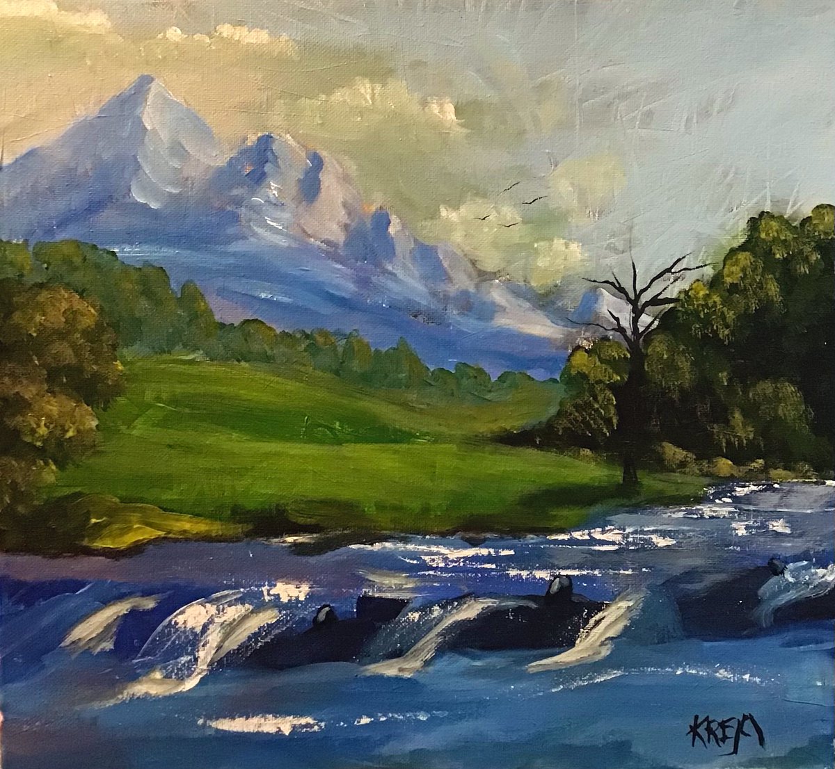 paintwithrick's tweet photo. Natures past by KREJCI #originalart #landscapes #krejci #nature #artist #seattleart #WashingtonState https://t.co/vXD0T8ebnz