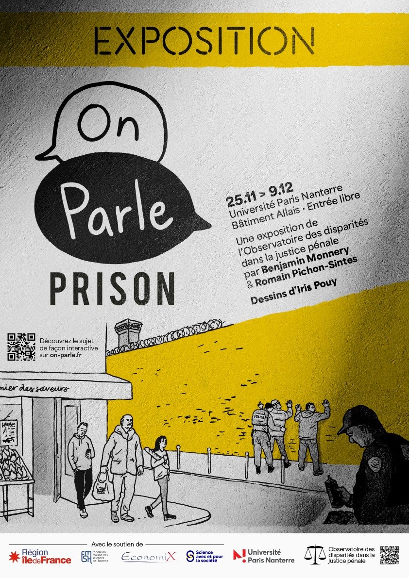 Je vous recommande l'exposition de @MonneryB à l'<a href="/UParisNanterre/">Université Paris Nanterre</a> et leur site on-parle.fr pour découvrir la prison et ses enjeux.

Ca prend 5 minutes, c'est intelligent et c'est le fruit de la rencontre entre un auteur, une illustratrice et un économiste ! #Prison