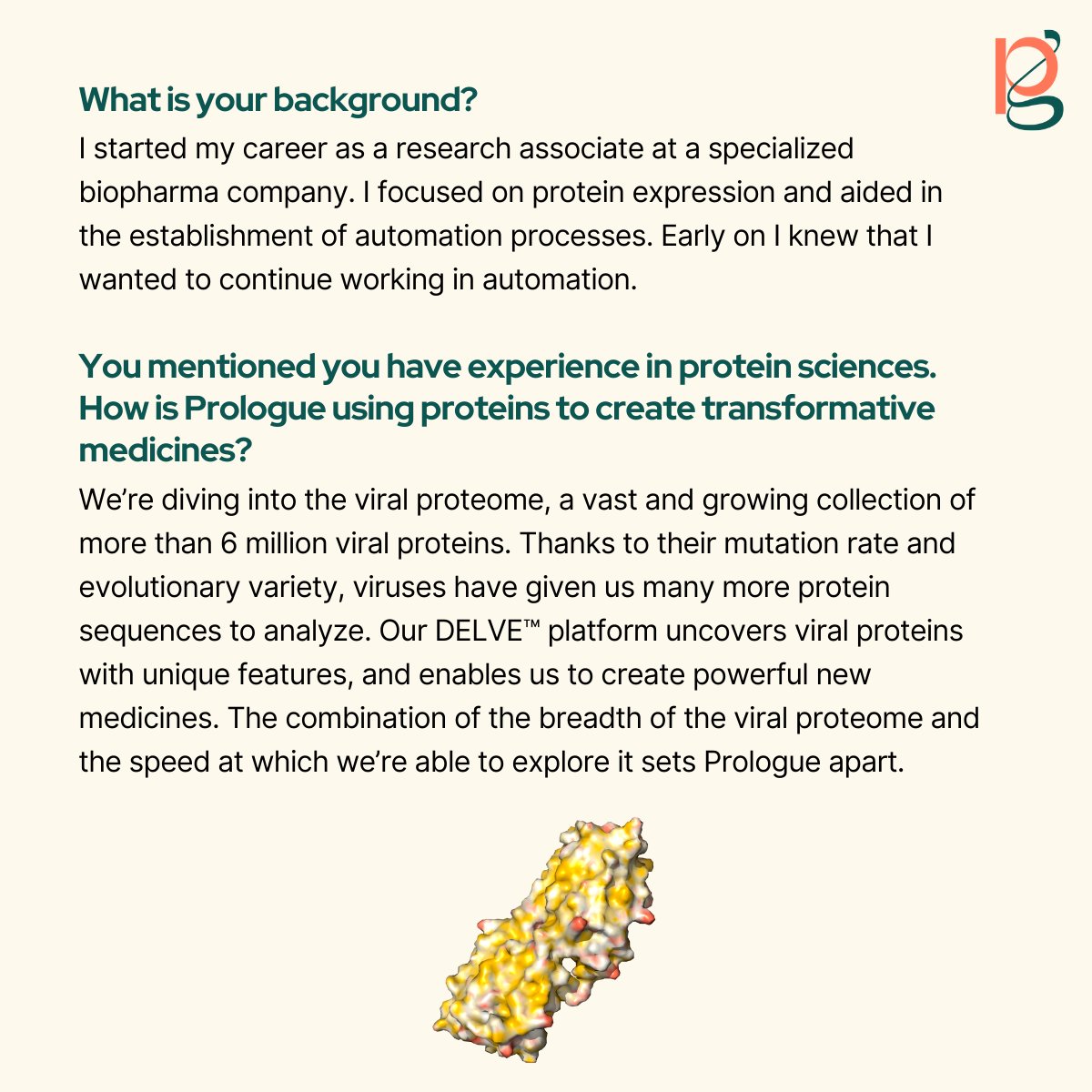 Prologue_Med's tweet photo. Meet Karan Tandon, associate scientist and our next feature in our #PeopleofPrologue series. We spoke with him about his background in protein science and automation, and what excites him about his work at Prologue. #LifeAtPrologue #WeAreHiring #JoinUs https://t.co/DaK7lHMnSE