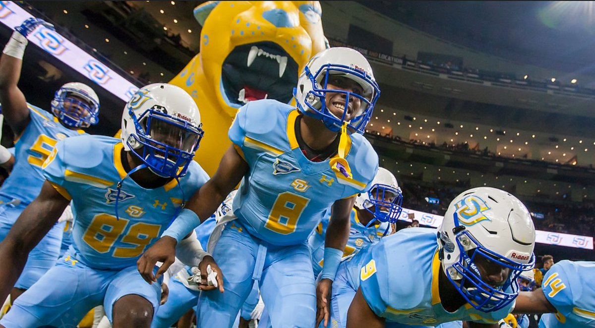 After a talk with <a href="/CoachMFred_OC/">Mark Frederick</a>  I am more than blessed to receive a offer from Southern University <a href="/Olguy51/">Coach D</a> <a href="/_ZHSFootball/">Zachary High Football</a>