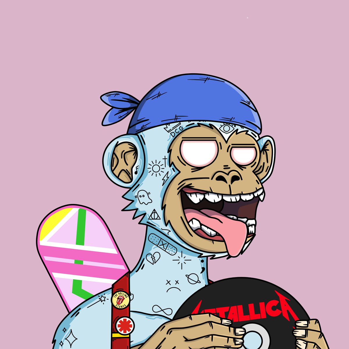 DropoutGangNFT's tweet image. I know you guys are ready for some DCGxSAC 

The more I look at this collection the more I see the subtle details and really clean artwork from @Aazzuu15  

You can see how her work has gotten even better from  the OG Dropouts to this collection. 

Some background info: 

Sha…