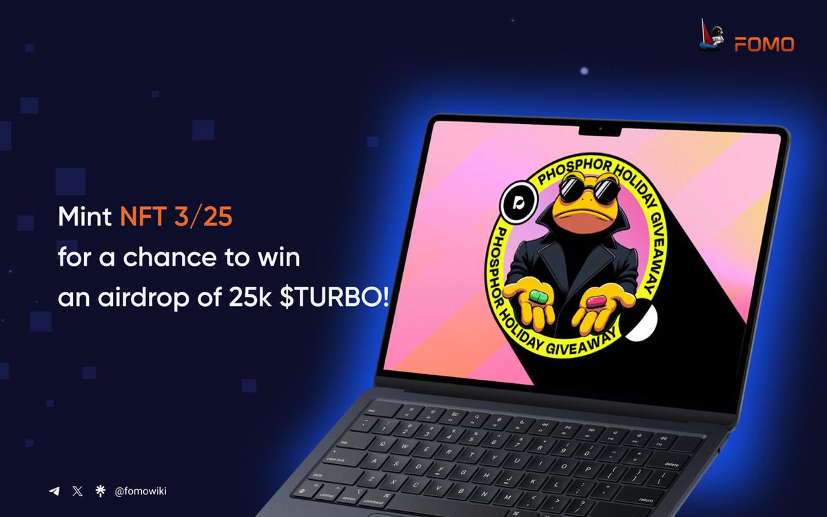 FOMOcx's tweet image. 🎄#Phosphor Holiday Calendar 2024🎄

📅 December 1 to 24, enjoy daily gifts in memecoins and NFTs!

💡 Mint every drop to increase your chances for the final super drop!

🎄Today’s Drop: Mint NFT 3/25 for a chance to win an airdrop of 25,000 $TURBO!

🔗portfolio.metamask.io/explore/nfts