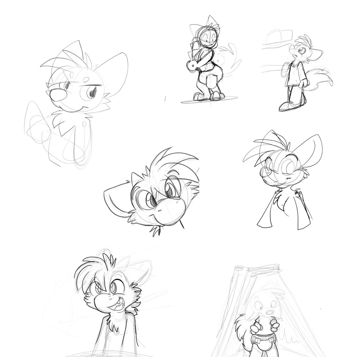 ybmil's tweet photo. Several unfinished doodles, hard to get the ball rolling lately @w@ working on a python project so art has been slooow https://t.co/iP3JAHAvkq