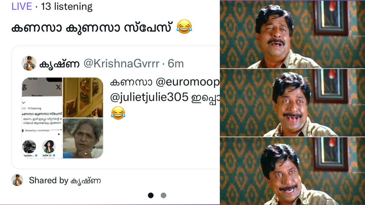 on_darknes's tweet photo. ചിരി നിർത്താൻ ആവാതെ 😁😵‍💫

@julietjulie305 @euromoop @KrishnaGvrrr https://t.co/c1sgnFCbo1