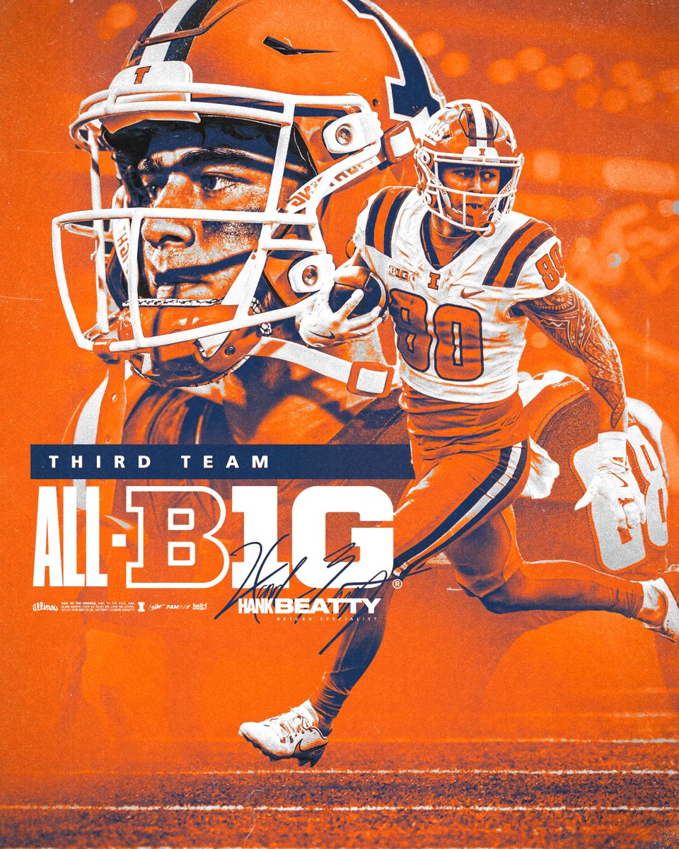 Third Team All-Big Ten

<a href="/BeattyHank/">Hank Beatty</a>

#Illini // #HTTO // #famILLy