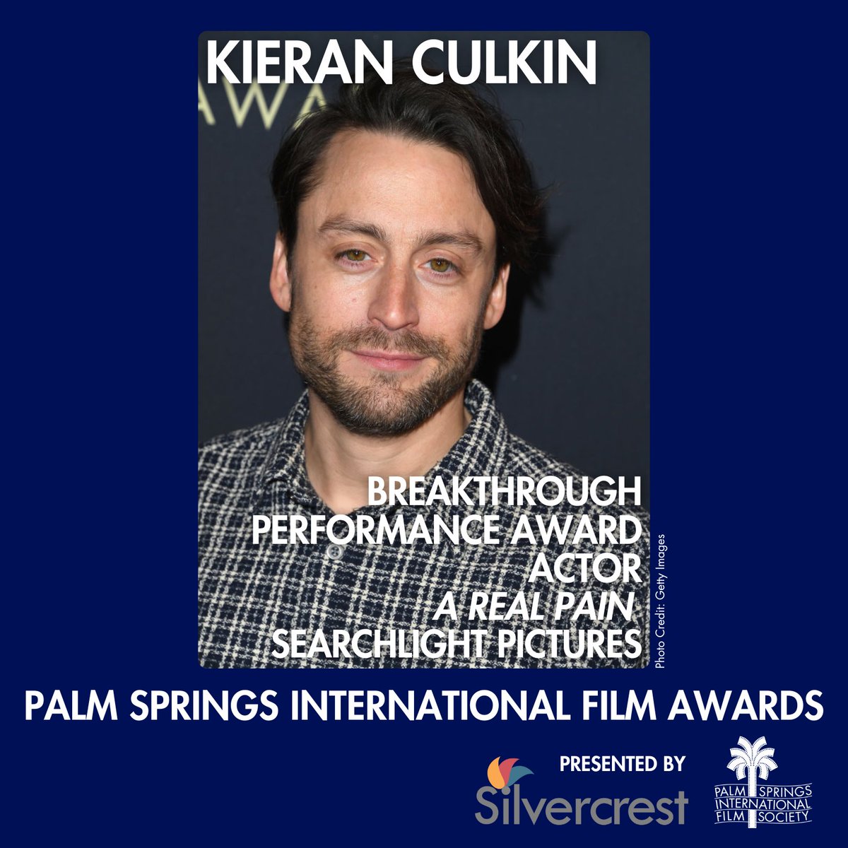Palm Springs Film Festival (@psfilmfest) on Twitter photo The Palm Springs International Film Awards has announced that Kieran Culkin is the recipient of the Breakthrough Performance Award, Actor for his performance in A REAL PAIN. bit.ly/KieranCulkinFi…
<a href="/searchlightpics/">Searchlight Pictures</a> <a href="/SilvercrestAdv/">Silvercrest Advertising</a> <a href="/etnow/">Entertainment Tonight</a> <a href="/CityofPS/">City of Palm Springs</a> The Palm Springs International Film Awards has announced that Kieran Culkin is the recipient of the Breakthrough Performance Award, Actor for his performance in A REAL PAIN. bit.ly/KieranCulkinFi…
<a href="/searchlightpics/">Searchlight Pictures</a> <a href="/SilvercrestAdv/">Silvercrest Advertising</a> <a href="/etnow/">Entertainment Tonight</a> <a href="/CityofPS/">City of Palm Springs</a>