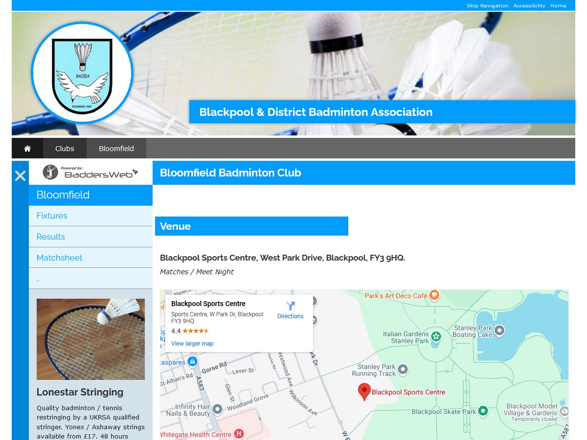 easierthanweb's tweet image. WEB DEVELOPMENT #BLACKPOOL

Dedicated badminton league management website template designed in collaboration with Blackpool &amp;amp; District Badminton Association.

Contact us to get your organisation working online.

#Anchorsholme #Bispham #Staining

easierthan.co.uk/website-design…