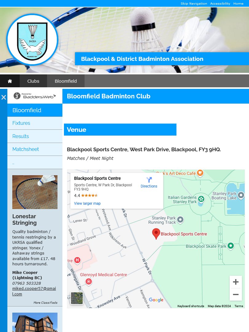 easierthanweb's tweet image. WEB DEVELOPMENT #BLACKPOOL

Dedicated badminton league management website template designed in collaboration with Blackpool &amp;amp; District Badminton Association.

Contact us to get your organisation working online.

#Anchorsholme #Bispham #Staining

easierthan.co.uk/website-design…