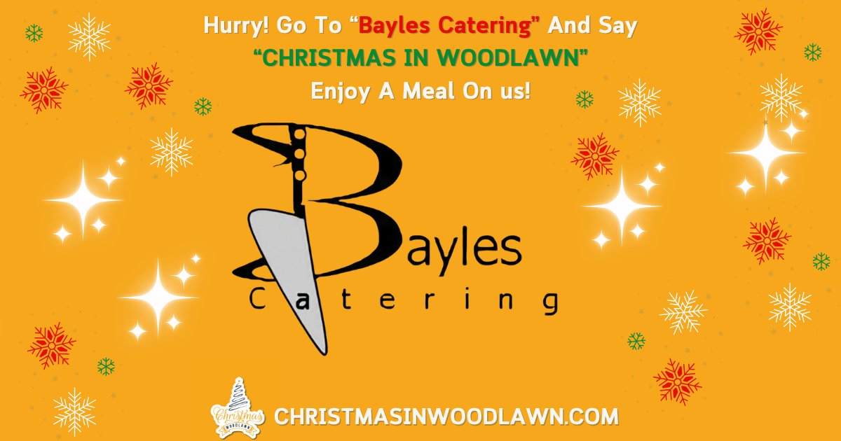 c3bhm's tweet photo. #christmasinwoodlawn Hurry! Get your gift today at Bayles Catering. Tell Them "Christmas in Woodlawn". https://t.co/zbxc2lNV8R