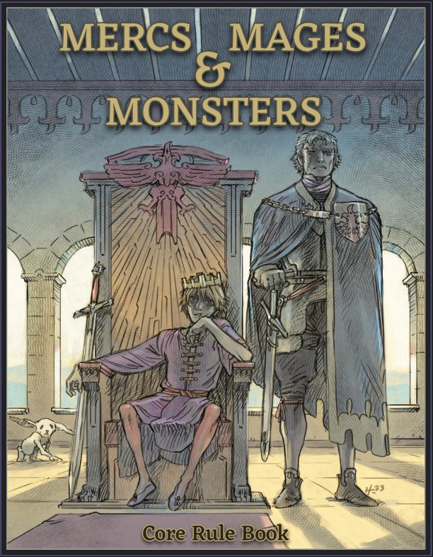 Happy #BadToadTuesday 
 We are busy toads this week. Sending out art requests. Doing backend pre kickstarter prep. More adjustments and book notes. Getting dates together for more playtesting fun.
Also we have the cover for #Mercs_Mages_and_Monsters 
So thats nice. #ttrpg