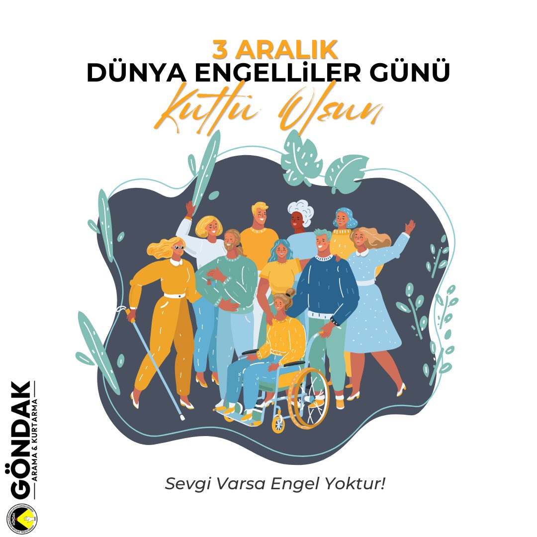 gondak1999's tweet photo. Sevgi Varsa Engel Yoktur! 3 Aralık Dünya Engelliler günü kutlu olsun.
#Göndak
#Akdf
#EngellilerGünü https://t.co/qQ3zTAuoZ8