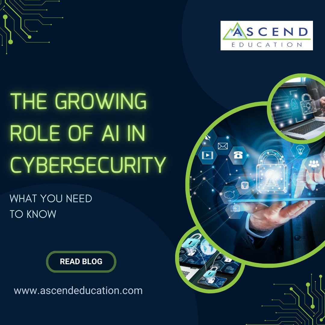 Ascend_EDU's tweet image. 🤖🔒 AI is transforming the world of cybersecurity! 🌐 Learn how cutting-edge tech is defending against modern threats and what YOU need to know to stay ahead. 🚀💻 Ready to explore? 

👉  ascendeducation.com/the-growing-ro…

#AIinCybersecurity #TechTrends #StaySecure #FutureOfTech