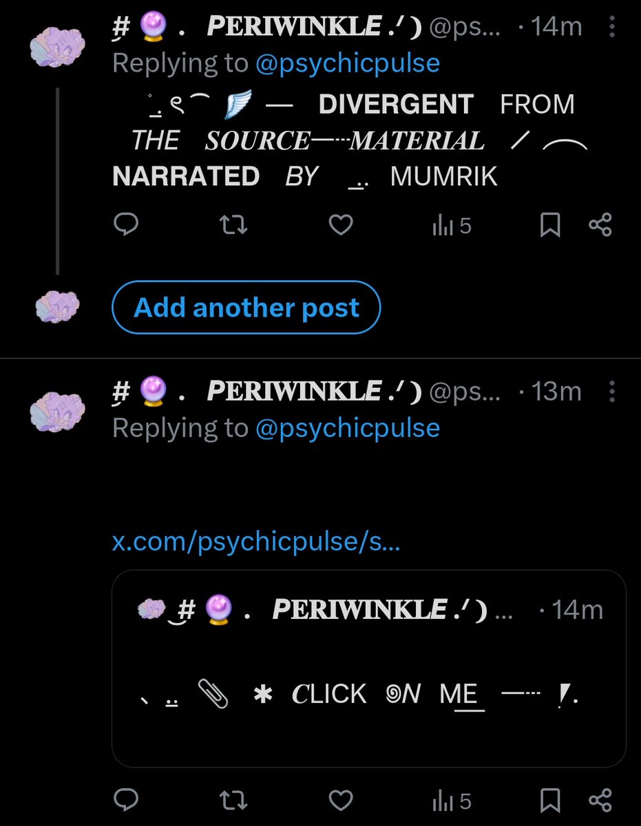 ͜# 🔮 ． 𝙋𝐄𝐑𝐈𝐖𝐈𝐍𝐊𝐋𝙀 .ᐟ ❩ tweet media