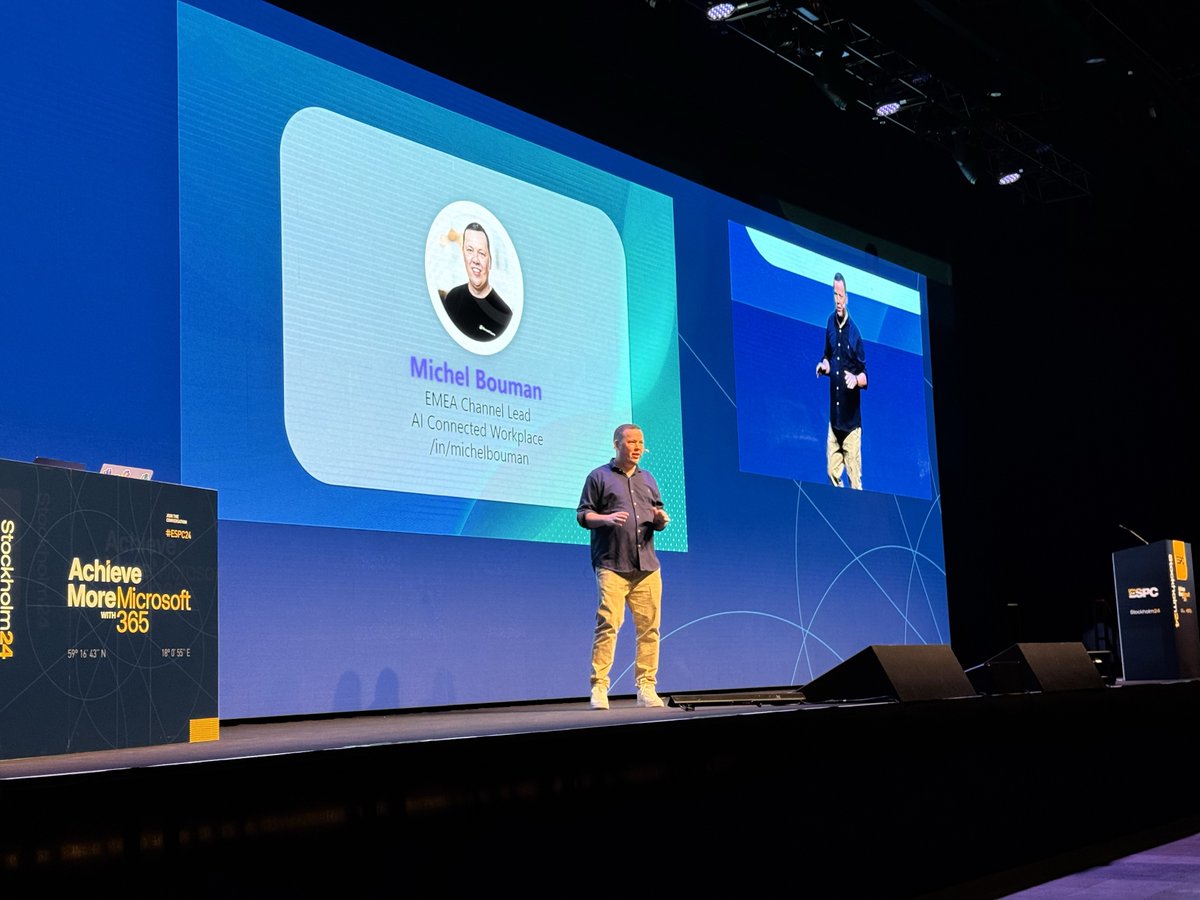 Great to see and hear the energy from everyone during today's #ESPC24 opening keynote with @JeffTeper and crew. 

The stage is set to discover more about Copilot, SharePoint, Teams, and more. Have a great <a href="/ESPC_Community/">ESPC</a> this week! 🙌