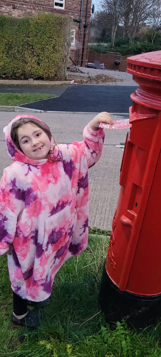 1992Izzy's tweet photo. That's our santa letter written and posted ❤️❤️ honestly I've never known a kid not have anything to ask for 🫣😂 I had to think of some things I've bought her and say ooo ask for this or that and hope she agreed 🙈🤣🤣 https://t.co/lwv4gt1T5i