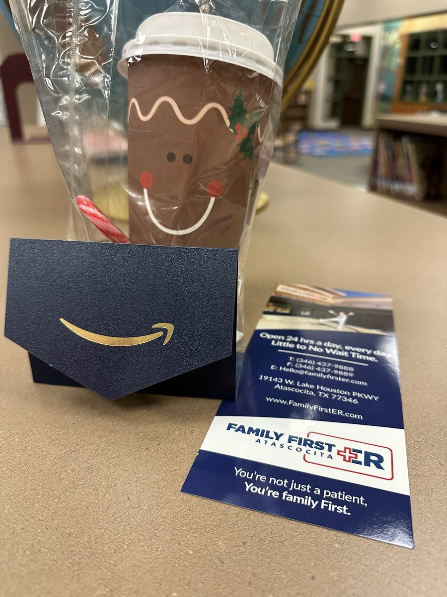 ESE Library (@ese_library) on Twitter photo Thank you to <a href="/FamilyFirst_ER/">Family First ER - Atascocita</a> for coming to <a href="/HumbleISD_ESE/">Eagle Springs Elem</a> and spreading joy—and giveaways! I won a 50-dollar Amazon gift card!! Thank you! ❤️🎄🎉 Thank you to <a href="/FamilyFirst_ER/">Family First ER - Atascocita</a> for coming to <a href="/HumbleISD_ESE/">Eagle Springs Elem</a> and spreading joy—and giveaways! I won a 50-dollar Amazon gift card!! Thank you! ❤️🎄🎉