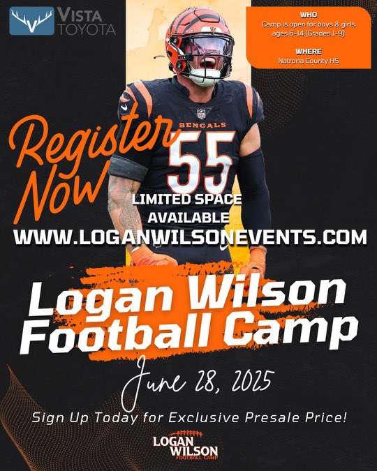 My Casper football camp is now available for you to Register!  Spots fill up quickly-don’t miss out!