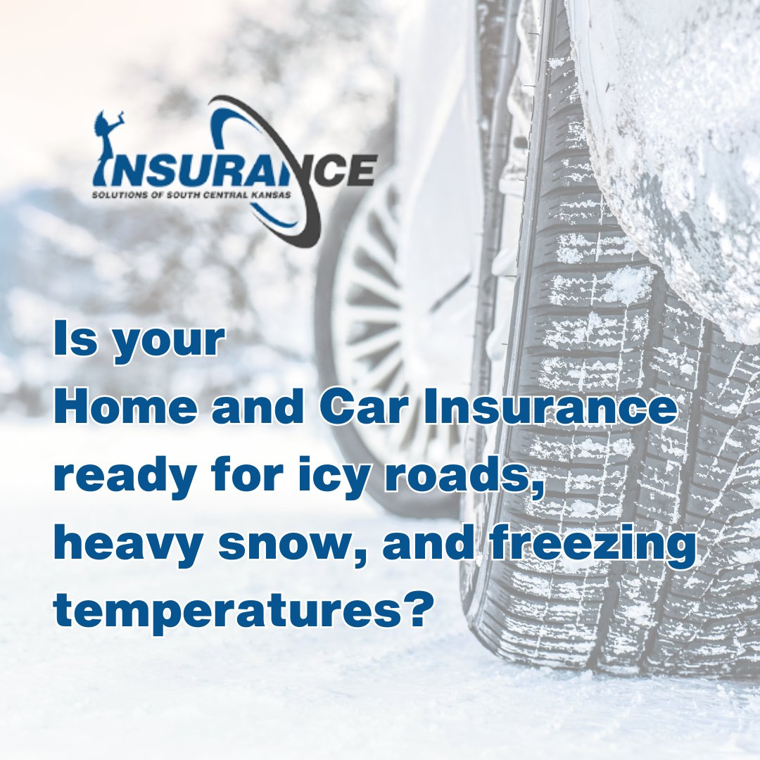 fanofmy2boys's tweet image. Winter is officially here! ❄️ Is your home and car insurance ready for icy roads, heavy snow, and freezing temperatures? At Insurance Solutions of South Central Kansas, we’ll help you stay protected against the unexpected this season. #KansasInsurance #StaySafe