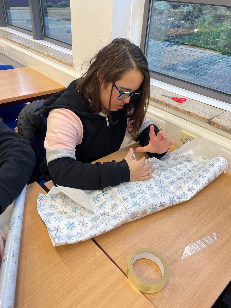 Thank you <a href="/RossHighMaths/">Ross High Maths</a> for inviting us to help wrap gifts for the older community members as part of the school Thinking of You at Christmas appeal <a href="/MrReynoldsRHSHT/">Mr P Reynolds</a>