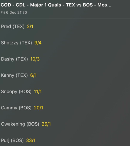 RonnieInteL's tweet photo. 🚨We’re giving away 1x £50 FREE BET on TWO KILLBET Matches (as a Double) in the Rokkr v LAG & OpTic v Breach game!

To enter 
1⃣Follow @CODTipsters & @CdlScrimintel 
2⃣Like & Retweet this post  
3⃣reply below with your selections

You can also purchase VIP Membership for ALL of Major 1 for just £9.99 - Just look at last seasons results👇
https://t.co/wY7ss8labd