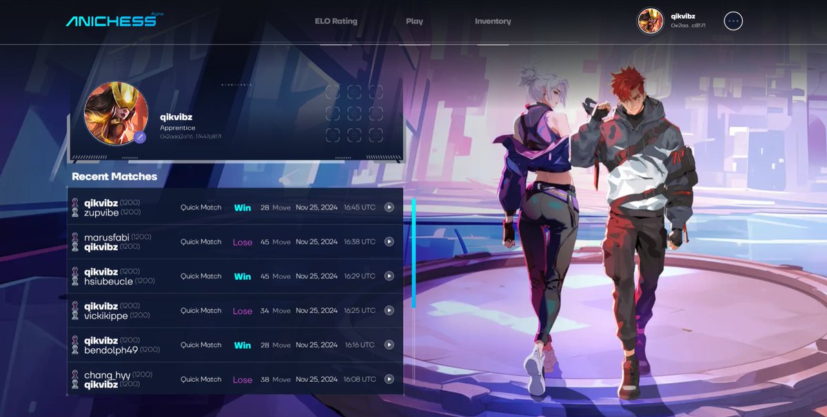 QikVibz's tweet photo. Using spells to flip the board in one move feels thrilling! The game is well-designed, but adding skins or flashy effects could make it even more visually appealing. Great work, team!
#YGGxAnichess #YGGGAPS8 @YieldGuild @AnichessGame https://t.co/M0Eek1KuZp