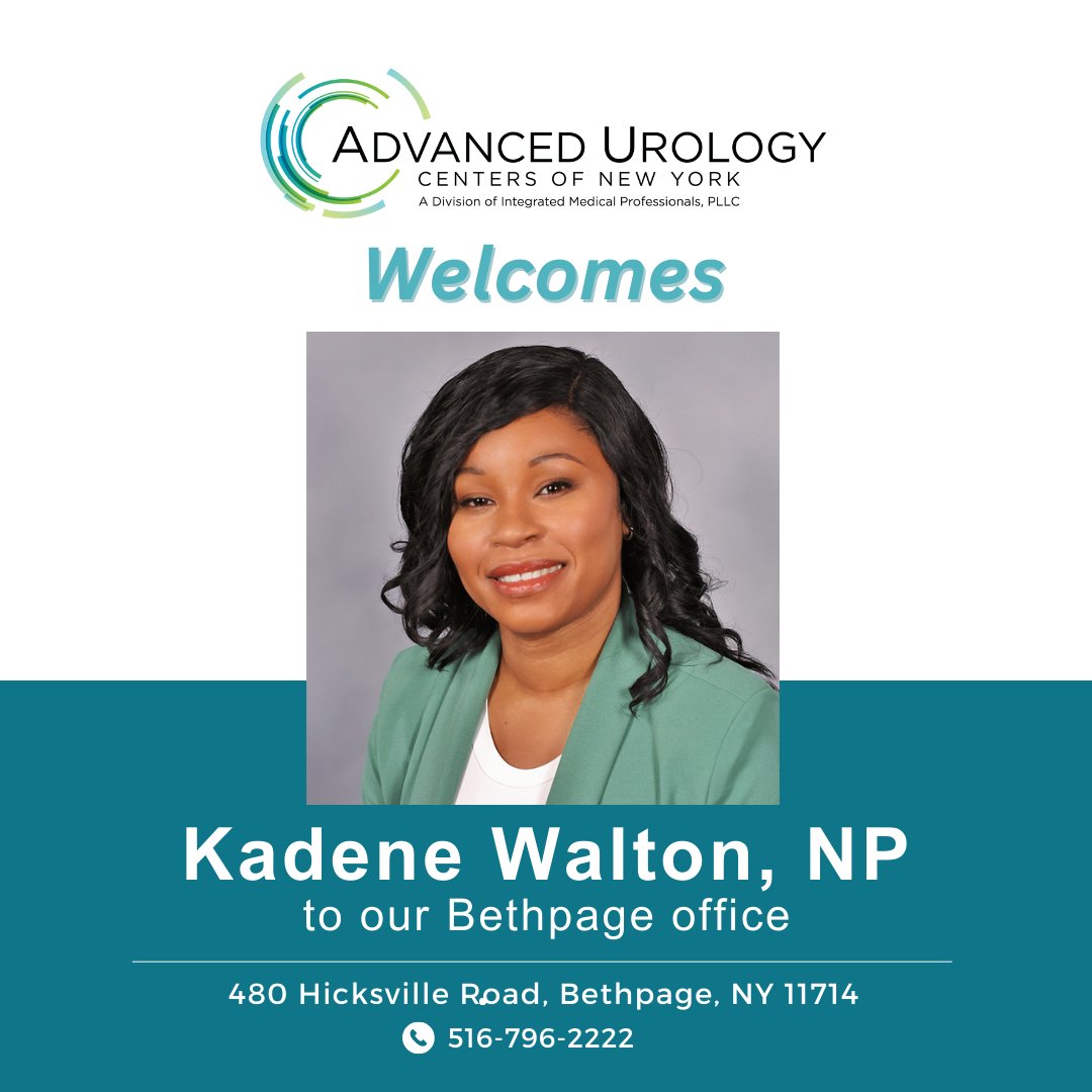 Kadene Walton is a Family Nurse Practitioner specializing in urology, with extensive experience in both acute care and primary care settings. 

To learn more about Kadene, visit our website at aucofny.com/kadene-walton-…

#meettheteam #aucofny #urology