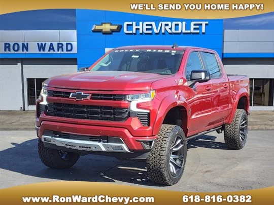 Experience the powerful and rugged Chevy Truck with Rocky Ridge Upfit features.  Ron Ward Chevy is your authorized and partnered Rocky Ridge dealer.