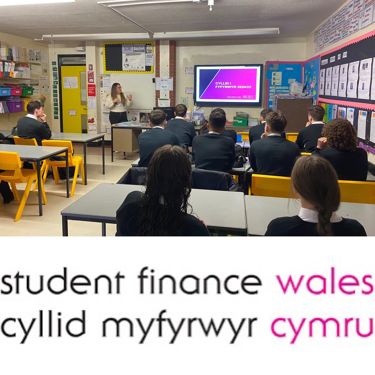 6ed Ysgol y Creuddyn (@6edcreuddyn) on Twitter photo Diolch Elen <a href="/SF_Wales/">Student Finance Wales</a> am ddod draw i esbonio cyllid myfyrwyr i fl.13. Sesiwn hynod o ddefnyddiol.
Thank you Elen <a href="/SF_Wales/">Student Finance Wales</a> for coming in to discuss student finance with yr.13 today. A very informative session. Diolch Elen <a href="/SF_Wales/">Student Finance Wales</a> am ddod draw i esbonio cyllid myfyrwyr i fl.13. Sesiwn hynod o ddefnyddiol.
Thank you Elen <a href="/SF_Wales/">Student Finance Wales</a> for coming in to discuss student finance with yr.13 today. A very informative session.