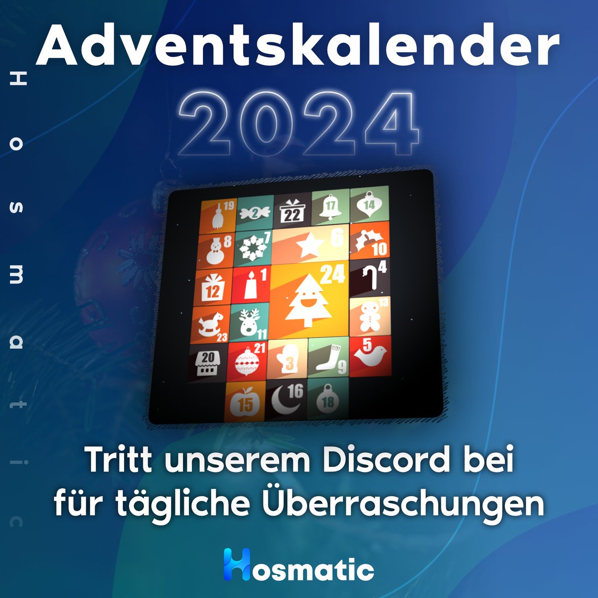 Zur Adventszeit gibt es täglich neue Coupons auf unserem Discord. 🎄🎅
Ihr könnt euch auf tolle Rabatte und Aktionen freuen. 🎫💸

Tritt jetzt unserem Discord bei: discord.gg/w8Syn43