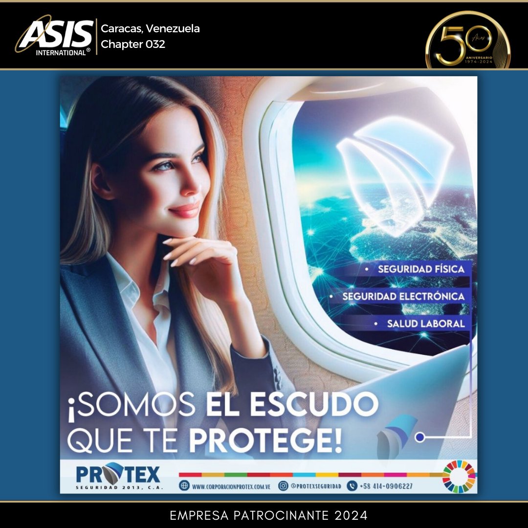AsisCcs's tweet image. Empresa Patrocinante de ASIS International - Capítulo Caracas 032:

PROTEX SEGURIDAD 2013 C.A.
“Tu Seguridad es Nuestra Prioridad”

Soluciones integrales en seguridad física, electrónica y salud laboral, con más de 11 años en el mercado.

instagram.com/protexsegurida…