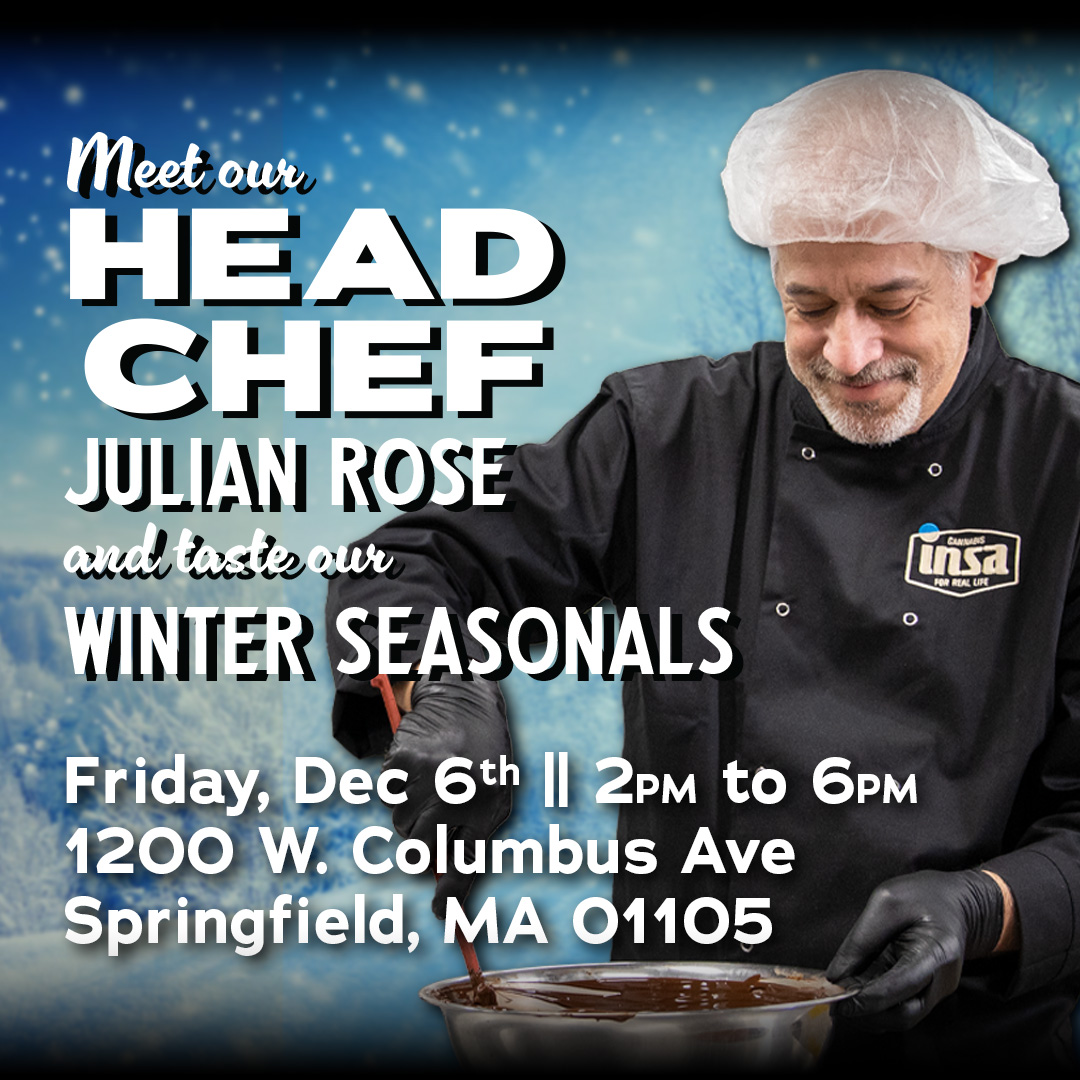 🚨 Join us this Friday for a fun-filled Day @ 1200 W. Columbus Ave Springfield, MA
Q&amp;A with our head chef! Ask away while enjoying FREE coffee and chocolate tasting! ☕🍫 Don’t miss out! #Insa #MasterChef #WinterSeasonals #Springfield #Massachusetts