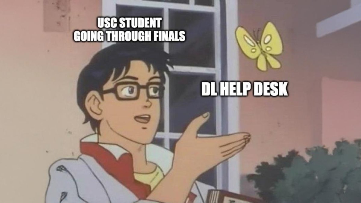 🦋✨ Dear friends, finals season has arrived! 📚🌼 The DL Help Desk is here, fluttering by to help you tackle those last-minute challenges! 💪💻 #FinalsWeek #DLHelpDesk #ButterflySupport
