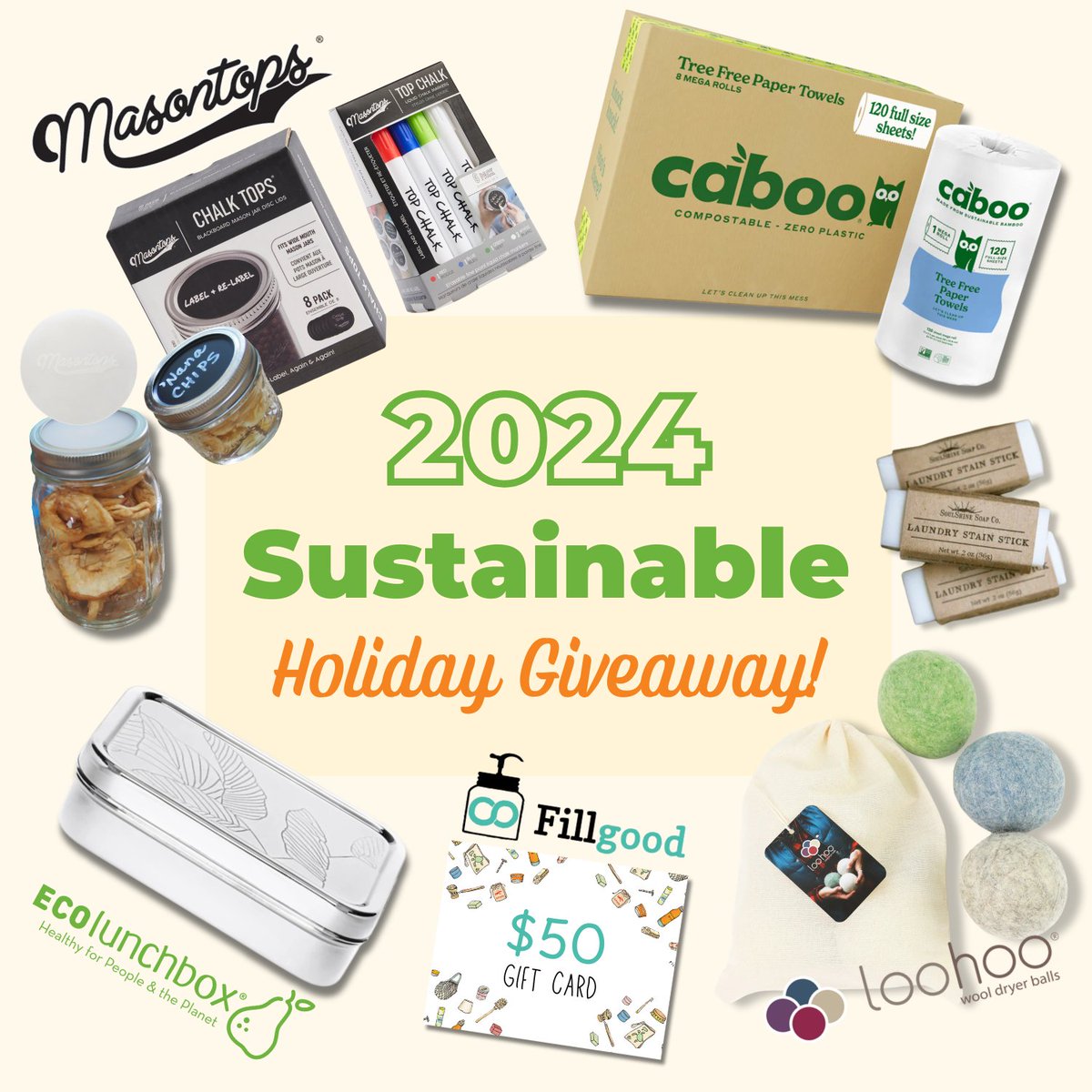 ecolunchboxes's tweet photo. 📣 The 2024 Sustainable Holiday Gift Guide &amp; Giveaway is HERE! 🎁🌍

@loohoowooldryerballs, @Masontops, @Cabooproducts, @Fillgood.co, @ECOlunchbox are here to help you find meaningful, planet-friendly gifts which you can enter to win!  

https://t.co/XBkwTN7Xw0 https://t.co/oFu8X1Icwo