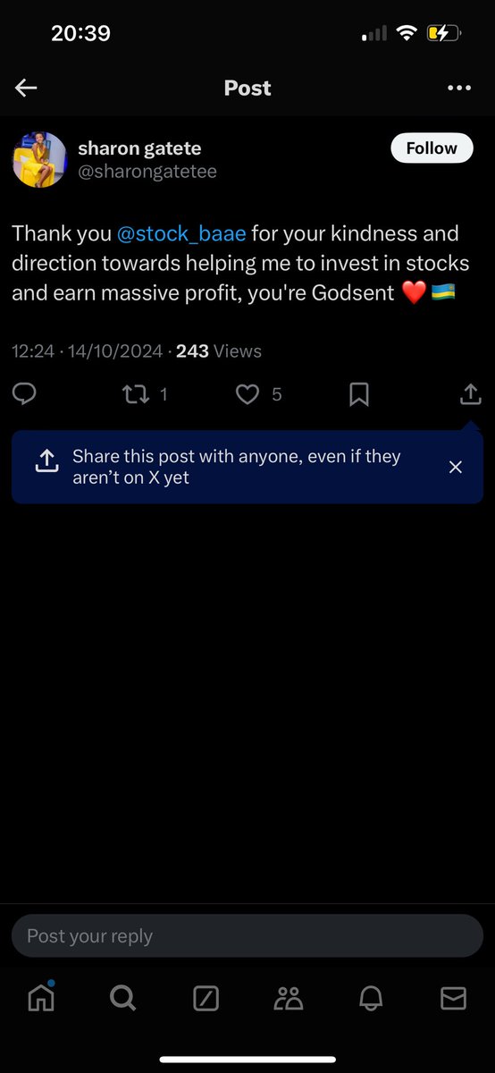 SharonGatete's tweet photo. FAKE ACCOUNT🗣️🗣️🗣️🗣️🗣️ Don't click any link on this account!!! https://t.co/dII6xL7MBu