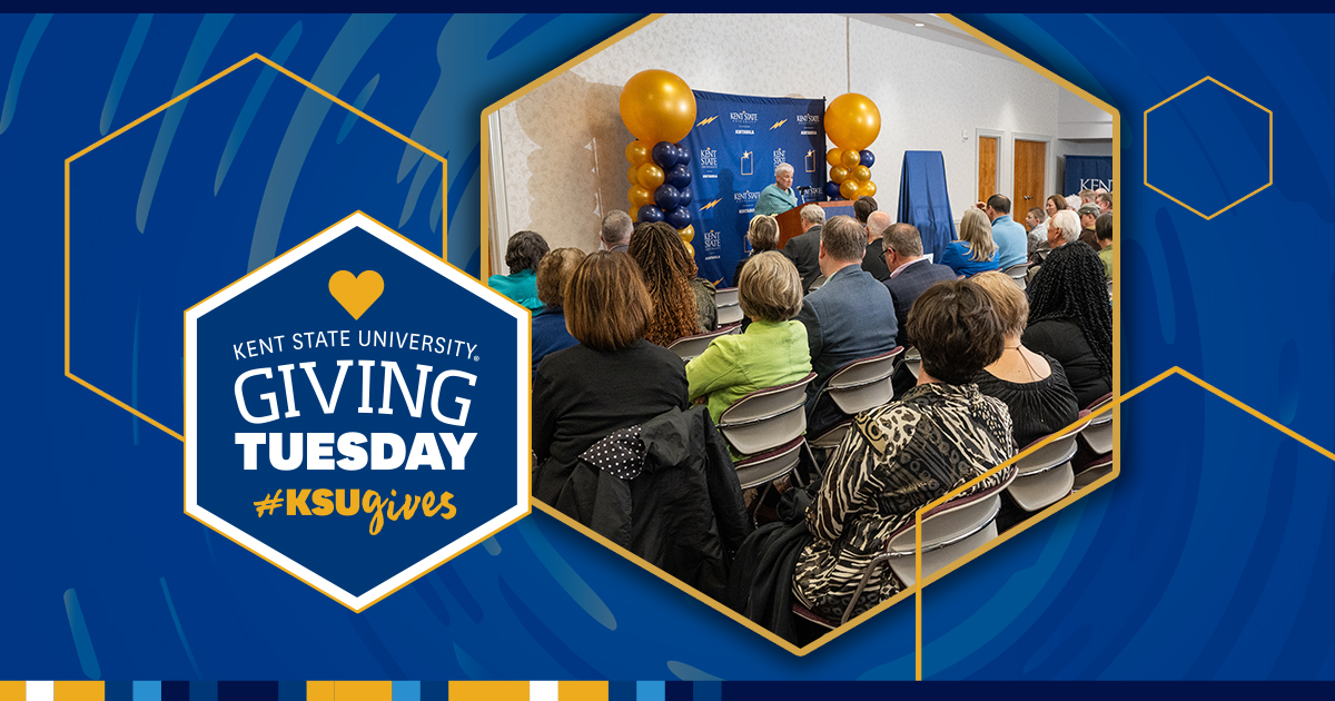 Giving Tuesday is just hours away! Starting at midnight, any fund is eligible for matching! Help us reach our goal to reimagine the Zaback Suite - the Blue &amp; Gold, Oak and Lake Rooms and transform these spaces for the future! Visit flashes.givetokent.org/Ashtabula2024 to make your gift count!