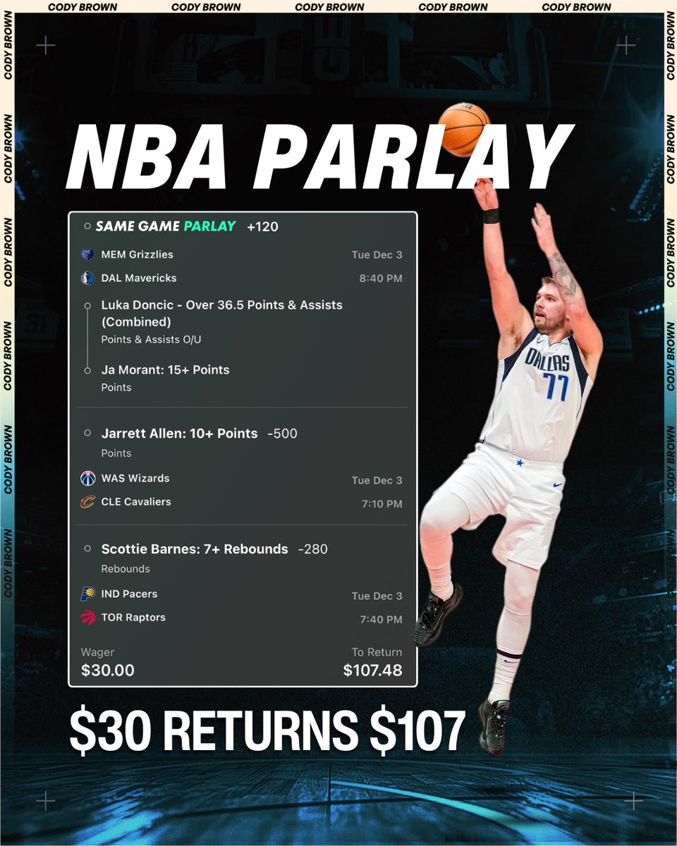 Cody Brown Bets tweet media
