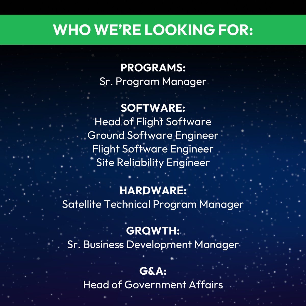 MuonSpace's tweet photo. Muon Space is growing! 🚀 If you're passionate about space and empowering humanity to respond to global challenges and support a livable planet, we'd love to meet you. Join our mission: https://t.co/f7I35owVsp

#spacetech #hiring #spacejobs #siliconvalley https://t.co/rfEN7Msxnc