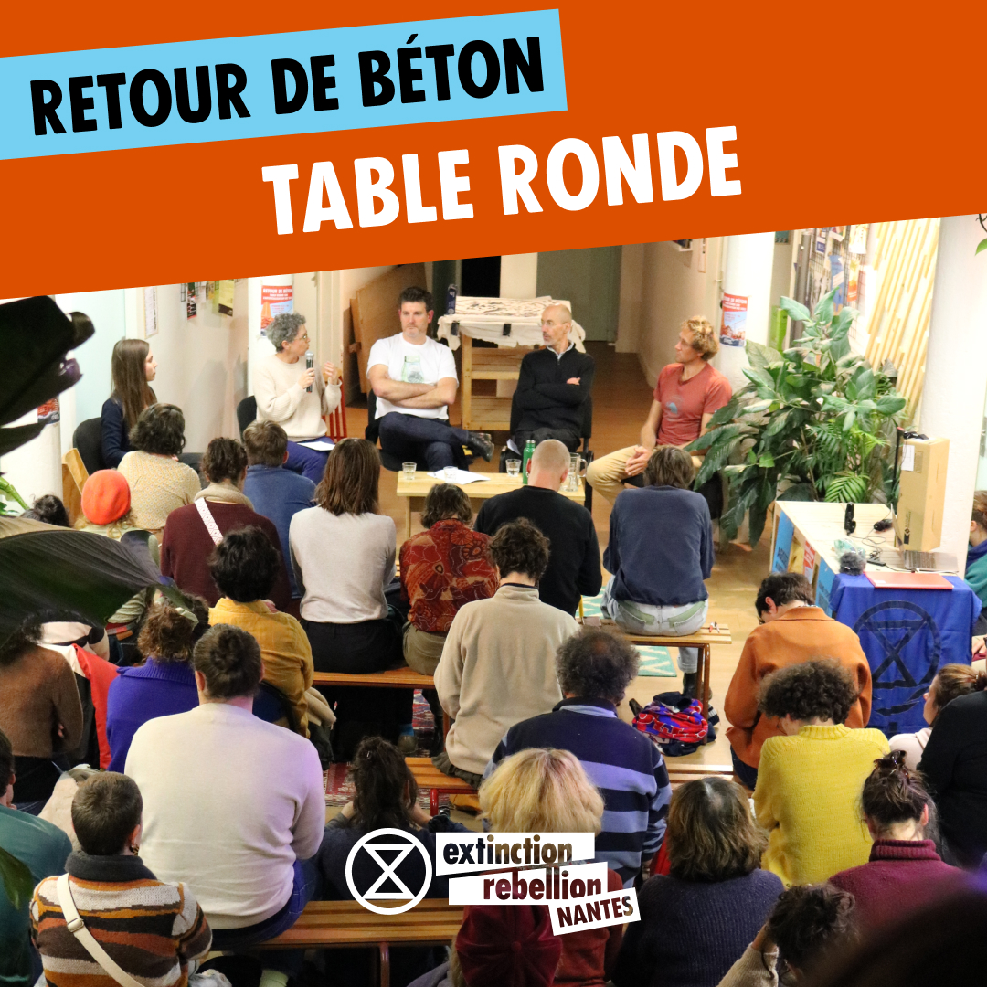 Extinction Rebellion Nantes 🏗 (@xrnantes) on Twitter photo 👏 Vous étiez plus de 50 à venir assister à la table ronde sur l’artificialisation des sols vendredi dernier, Merci à nos intervenant·es qui ont pu partager leurs différentes perspectives #retourdebeton @DeBeaujoire <a href="/umr_ESO/">Laboratoire Espaces et SOciétés</a> <a href="/DelphineBonamy/">Delphine Bonamy 🐝🌳🏳️🌈</a> 👏 Vous étiez plus de 50 à venir assister à la table ronde sur l’artificialisation des sols vendredi dernier, Merci à nos intervenant·es qui ont pu partager leurs différentes perspectives #retourdebeton @DeBeaujoire <a href="/umr_ESO/">Laboratoire Espaces et SOciétés</a> <a href="/DelphineBonamy/">Delphine Bonamy 🐝🌳🏳️🌈</a>