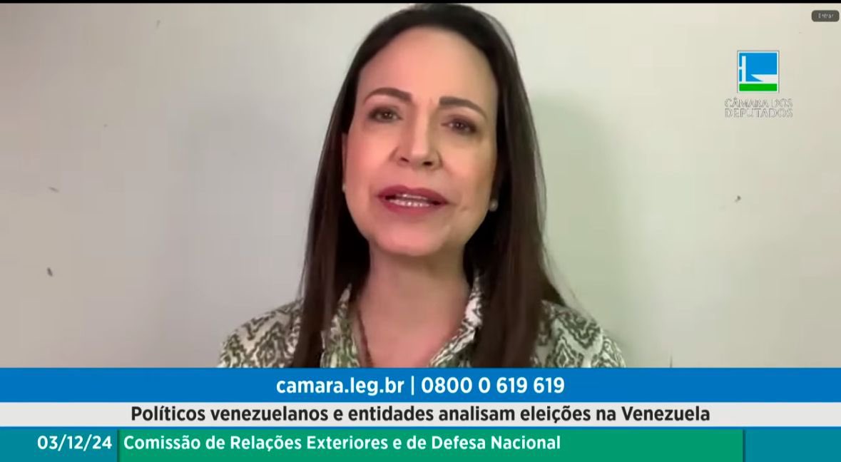 “Estamos dispuestos a hacer valer la verdad, Edmundo González (<a href="/EdmundoGU/">Edmundo González</a>) es nuestro presidente electo de Venezuela, reconocido por congresos y gobiernos del mundo”. 

🗣️María Corina (<a href="/MariaCorinaYA/">María Corina Machado</a>) en la Cámara de Diputados de Brasil.